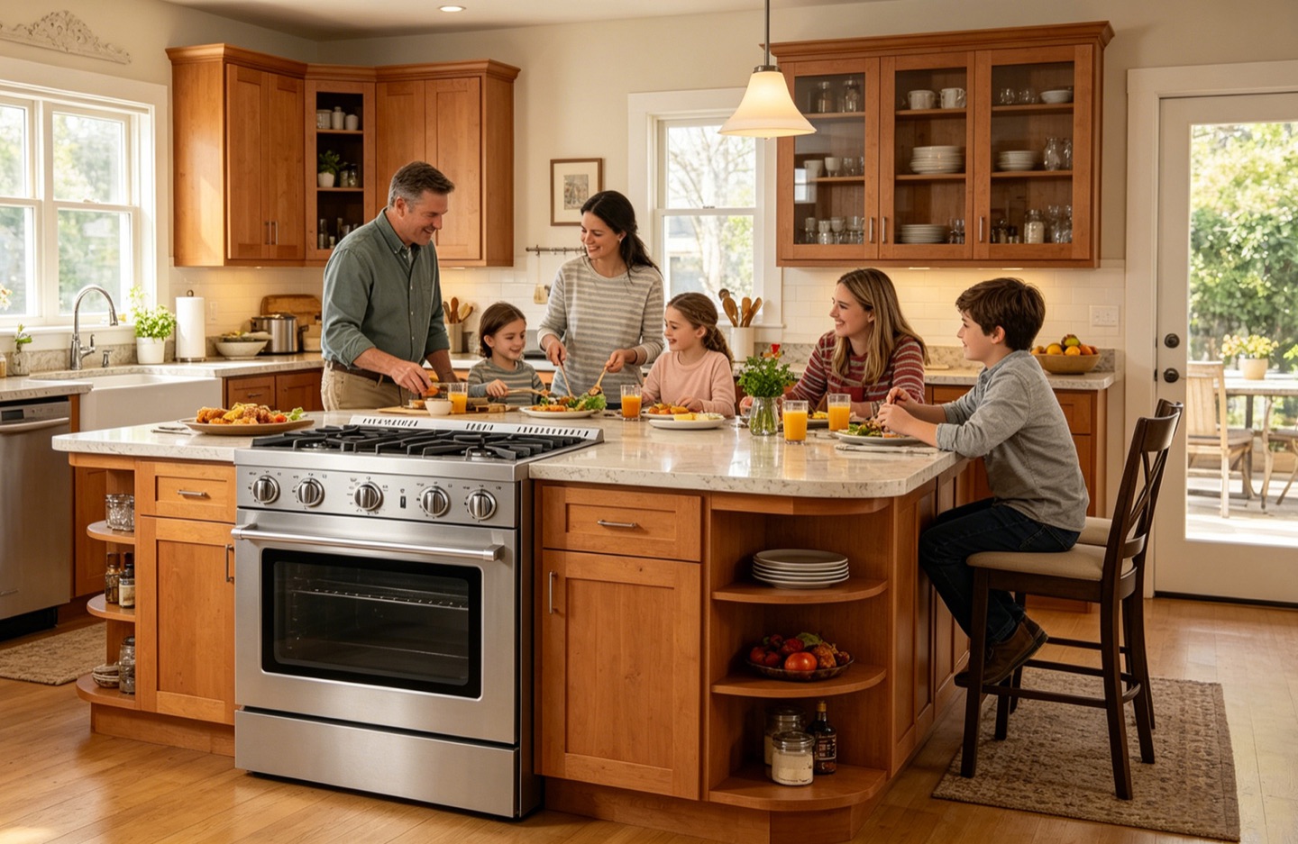 Family kitchen range application