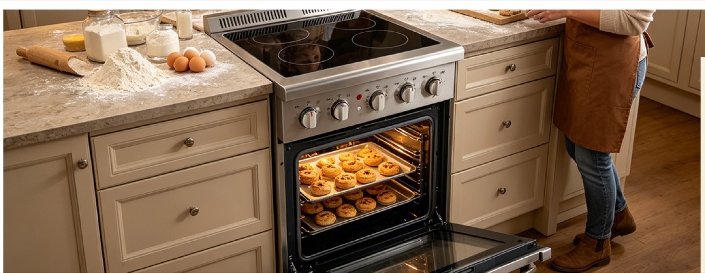 30" Electric Ceramic Range banner product visual 2