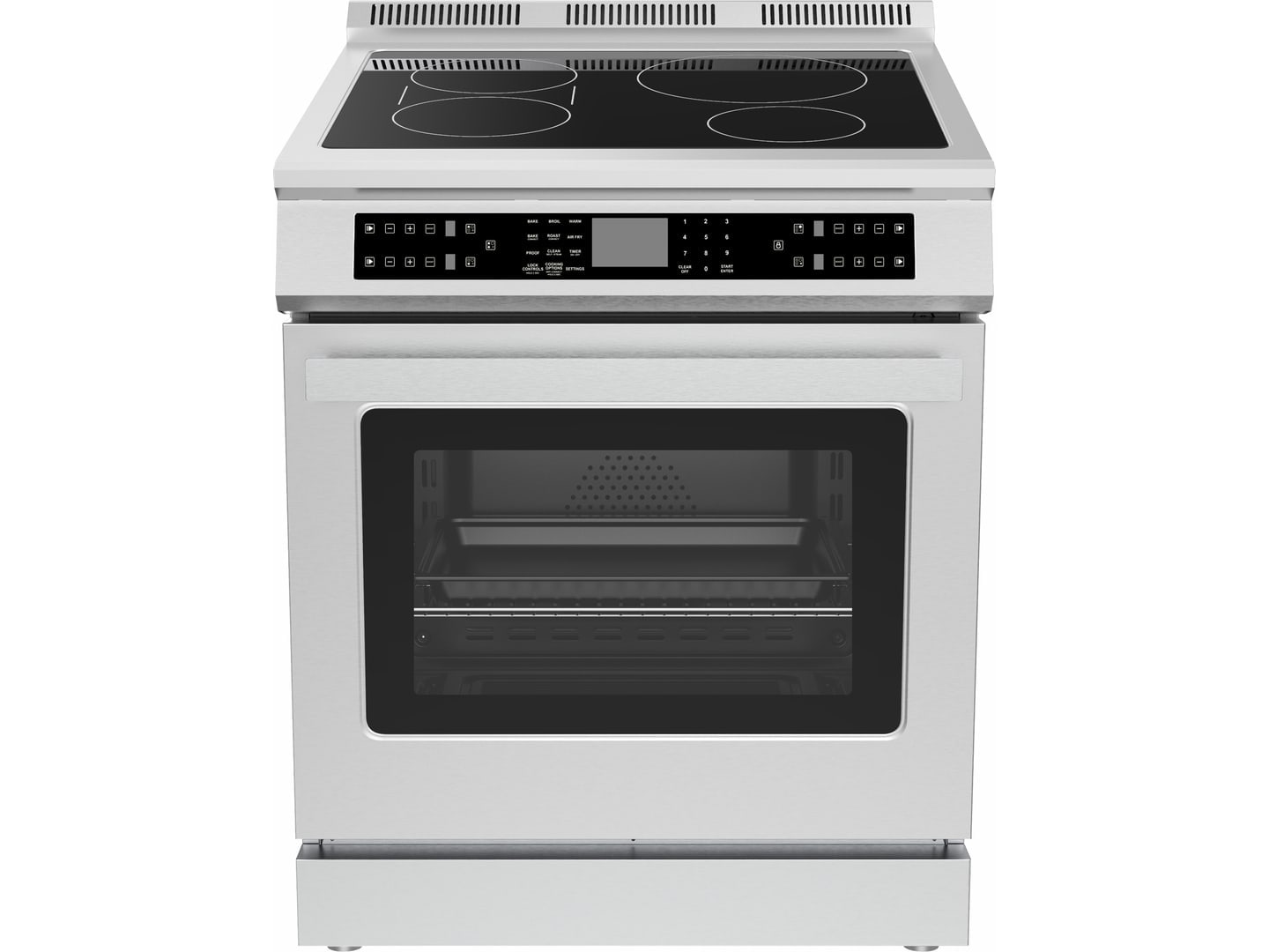30" Ceramic Range with Touch Oven Control supporting product visual 3