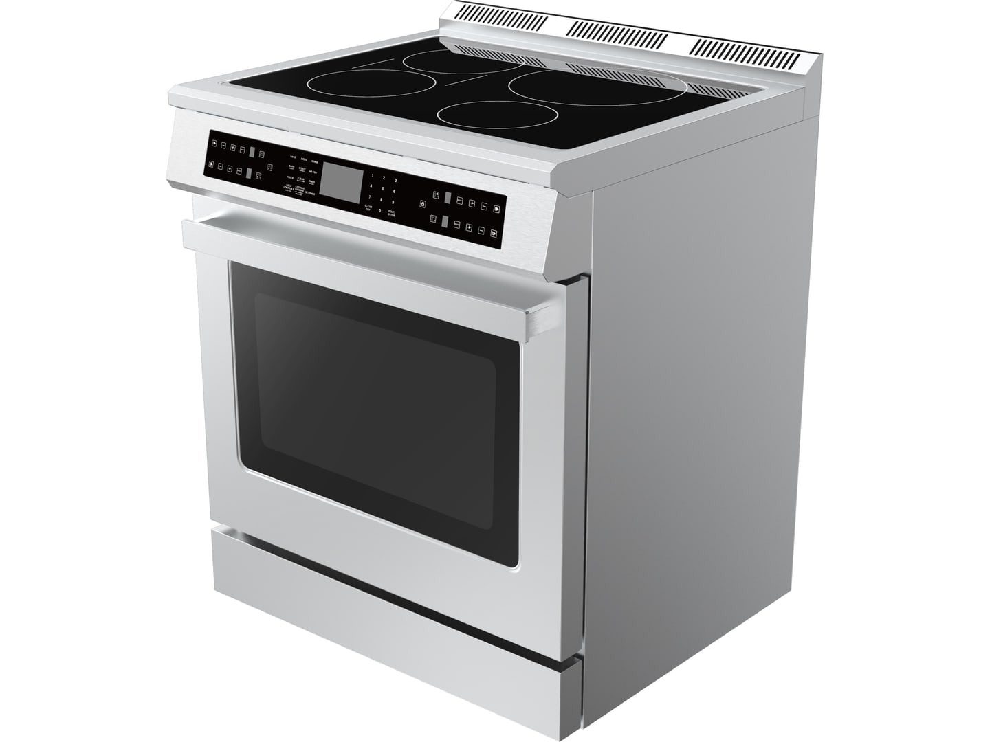 30" Induction Range with Full Touch Control supporting product visual 1