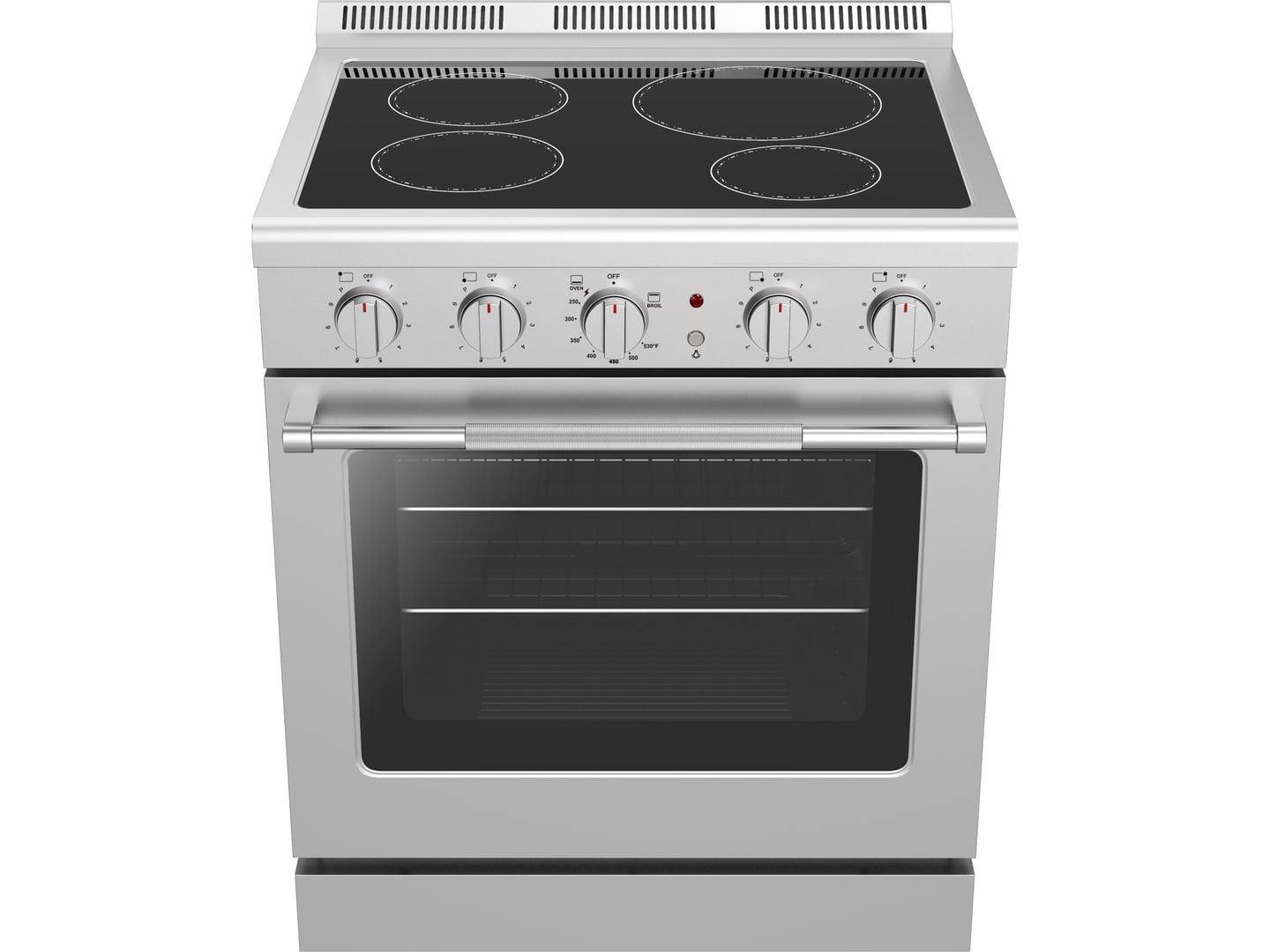 30" Ceramic Range with Touch Oven Control supporting product visual 2