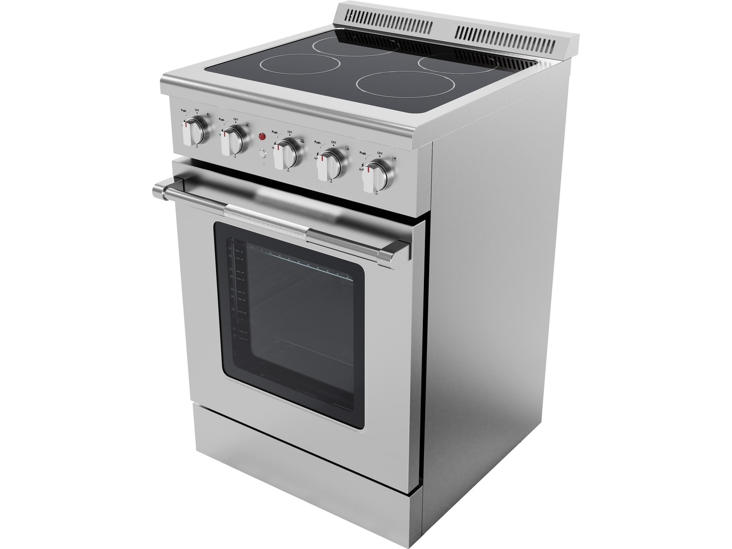 24" Electric Ceramic Range supporting product visual 1